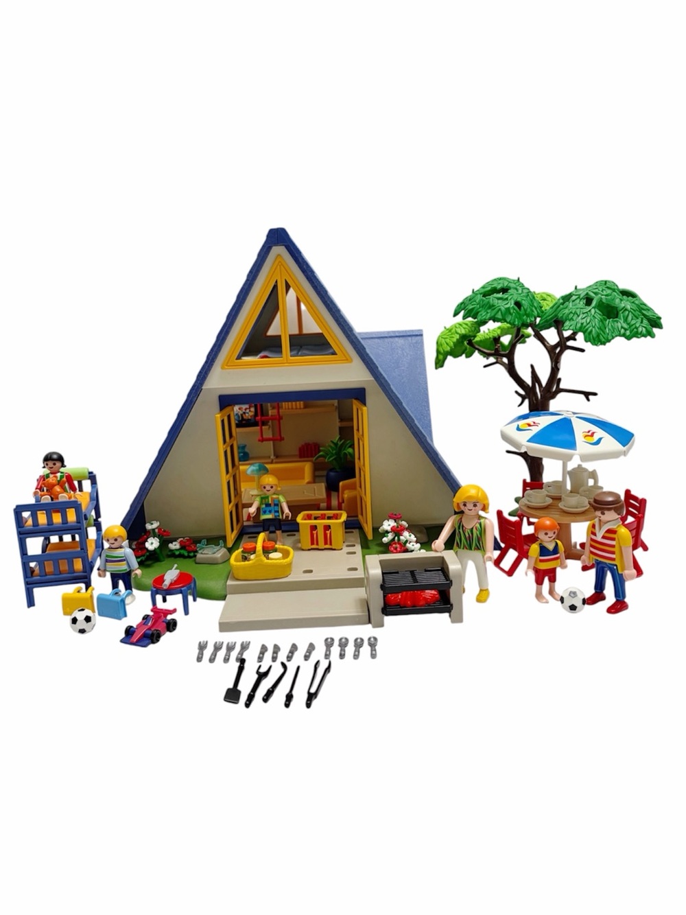 Playmobil | A-Frame Family Vacation House & Children's Bunk Beds Bundle Manuals